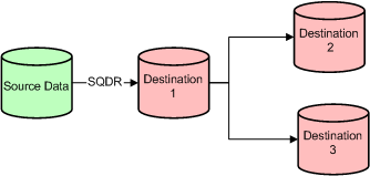 Single subscription followed by replication within DBMS
