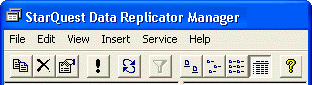 Data Replicator Manager Toolbar